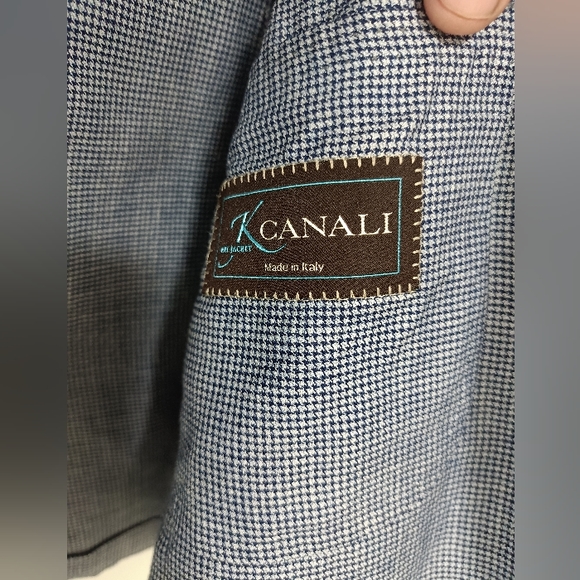 Canali Current 1934 Kei linen/wool/silk Unstructured Blazer 2btn Size 44R - Picture 10 of 10